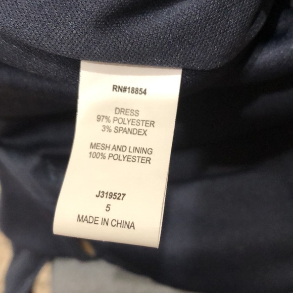 Dillard’s Dear Moon Maxi Dress Size 5 Navy Blue Glitter Caged Cut Out Gown - Picture 9 of 13